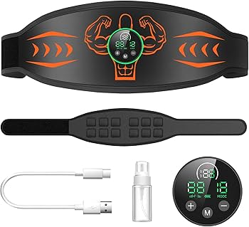 Amazon.co.jp: EMS腹筋ベルト 12枚伝導布 15種類モード 30段階強度調整